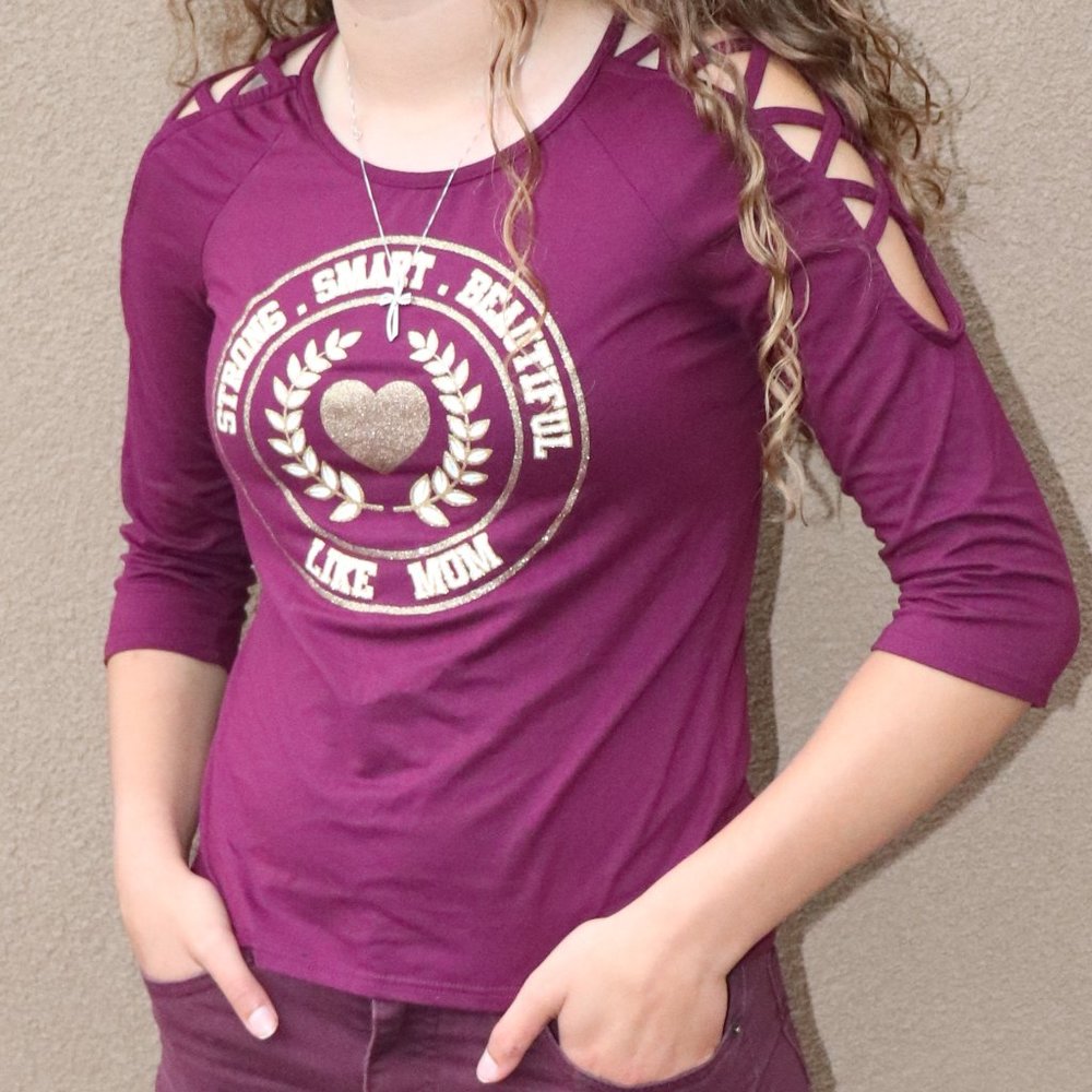 Long sleeve shirt- purple